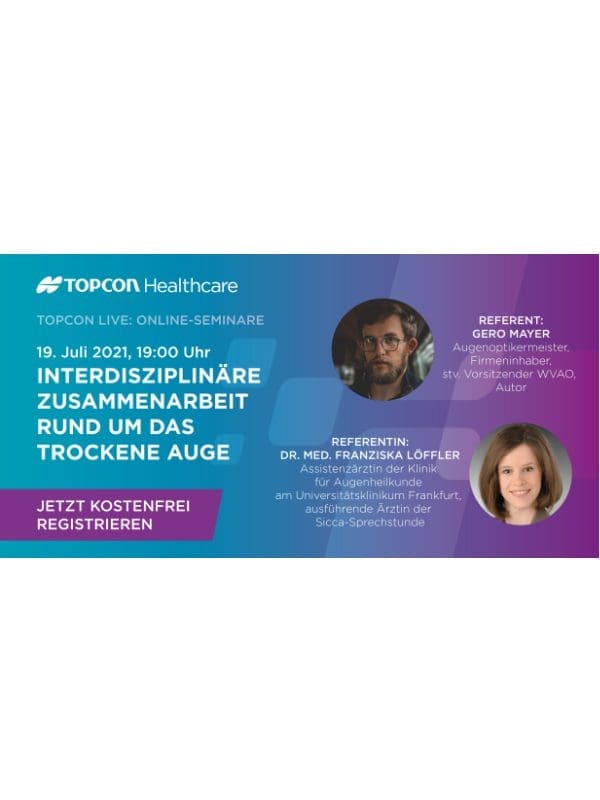 Topcon: Online-Seminar zum Trockenen Auge