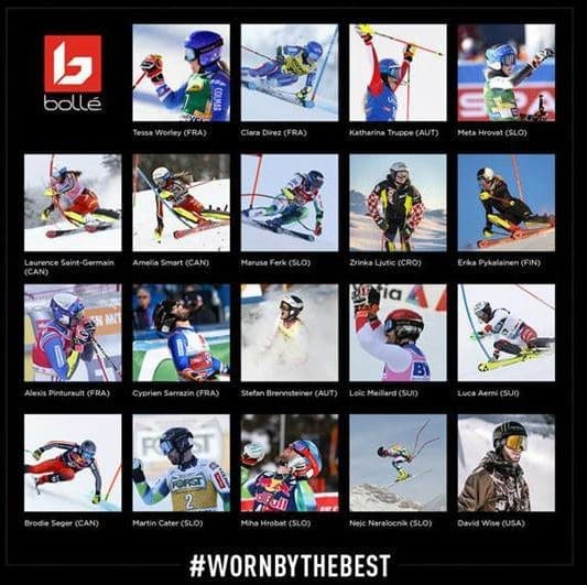 Bollé: Athleten bei den Olympischen Spielen