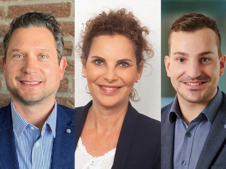 Sven Bensch, Andrea Prokoph, Jonas Hilscher von Menicon DACH