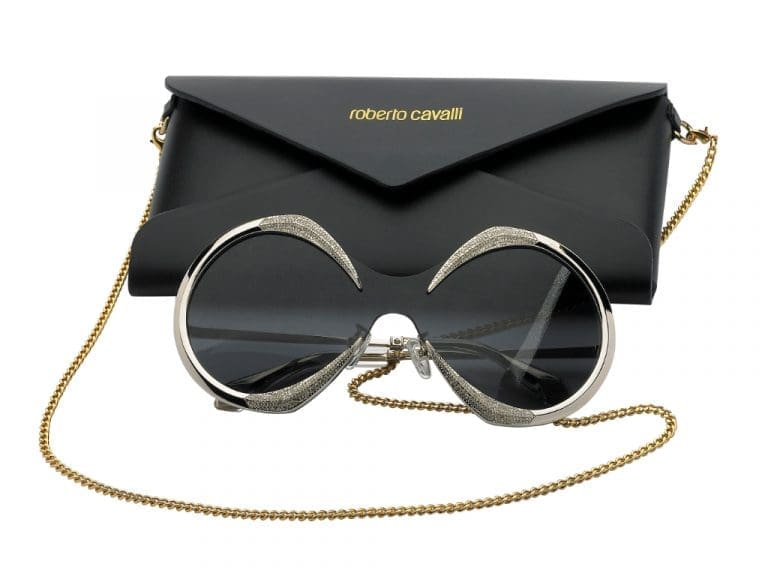 Roberto Cavalli-Sonnenbrille im Maskenstil