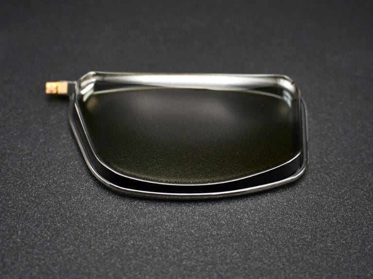 Modell eines 3D-gedruckten Brillenglases