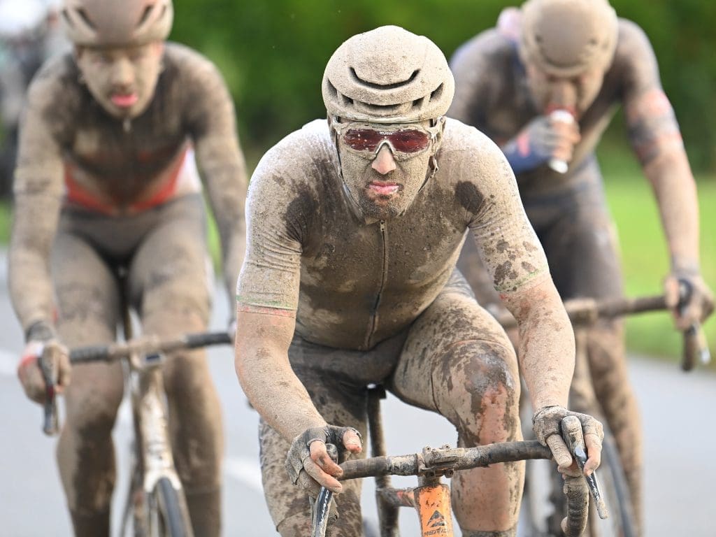 Rad-Champion Sonny Colbrelli beim Radsport-Klassiker Paris-Roubaix 2021.