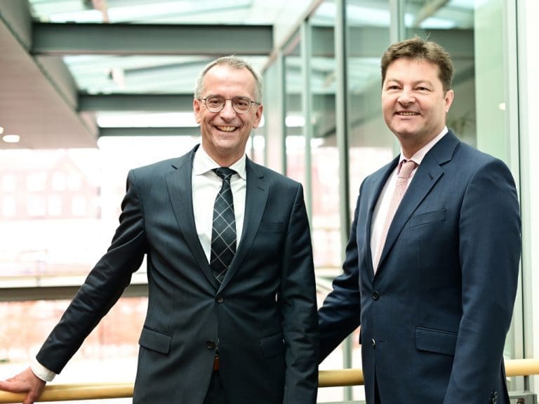 Dr. Dietmar Uttenweiler (Leiter Forschung und Entwicklung) und CEO Marcus Desimoni von Rodenstock. Alle Bilder: Silke Sage