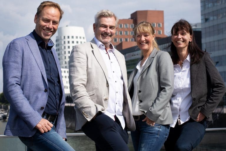 Optics Network Team Geschäftsführer Ralf Mackensen, Michael Stolt, Birgit Schelbergen und Annett Linnemann.