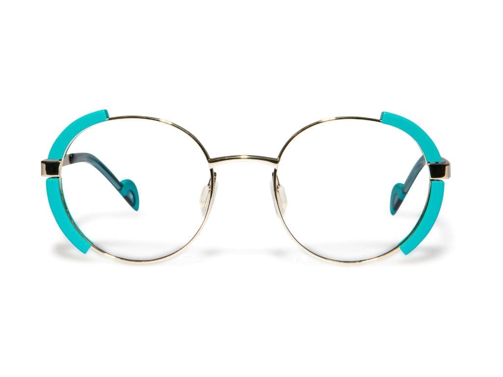 Türkise Brillenfassung Hermes von Tree Spectacles