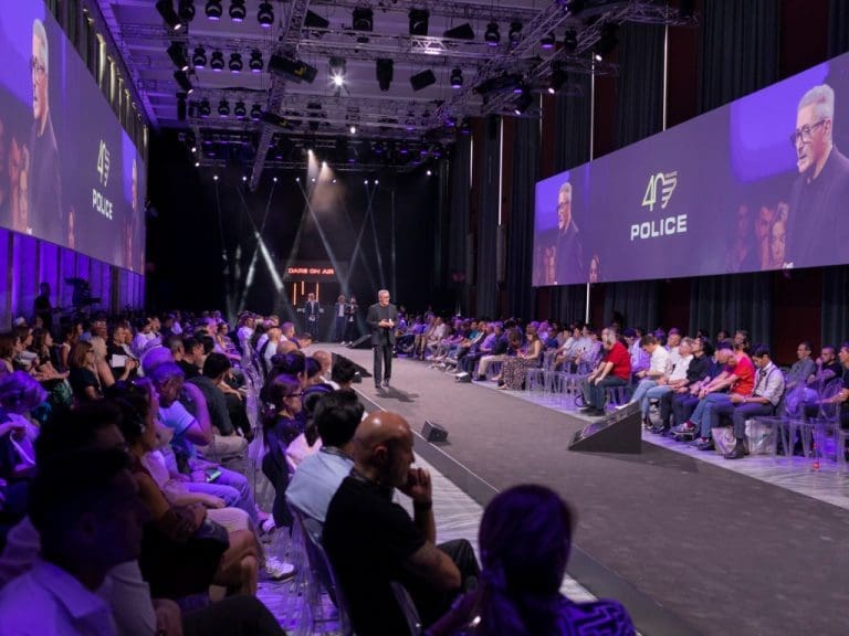 Michele Aracri beim Police „Daring Evolution“-Event in Rom