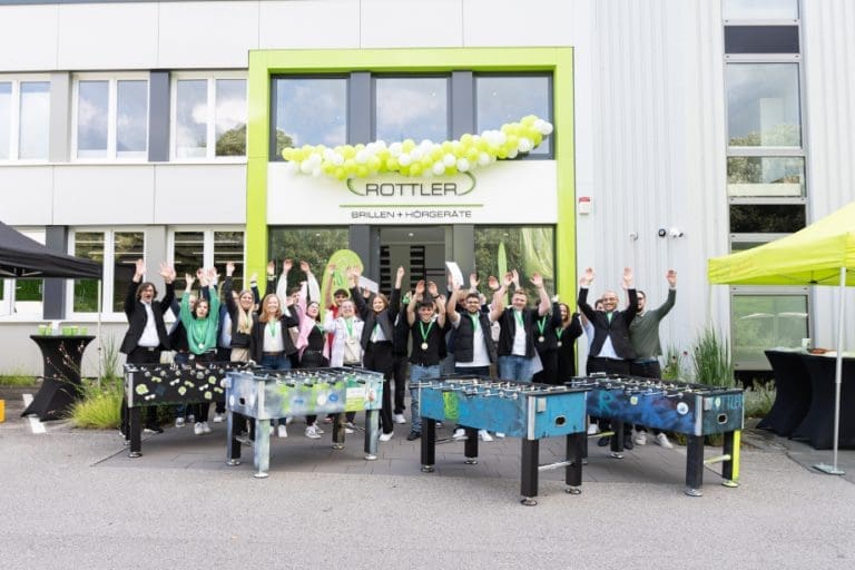 Rottler-Auszubildende beim Kennenlern-Tag in der Verwaltung am 1. August 2023