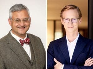 Lukas Rücker, CEO von Fielmann USA und Marc Fielmann, Vorstandsvorsitzender der Fielmann-Gruppe