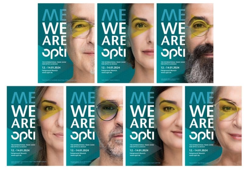 Kampagnenmotive zur We are Opti 2024-Kampagne