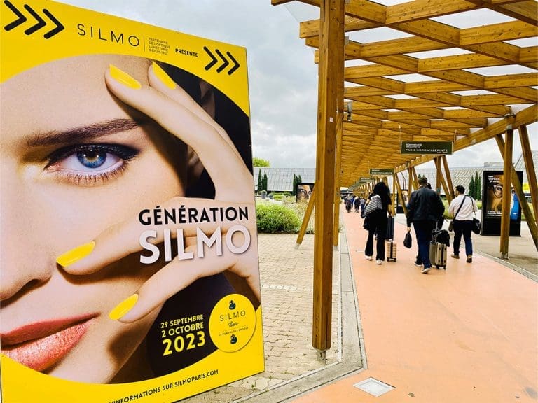 Der Eingangsbereich auf dem Messegelände der Silmo 2023.