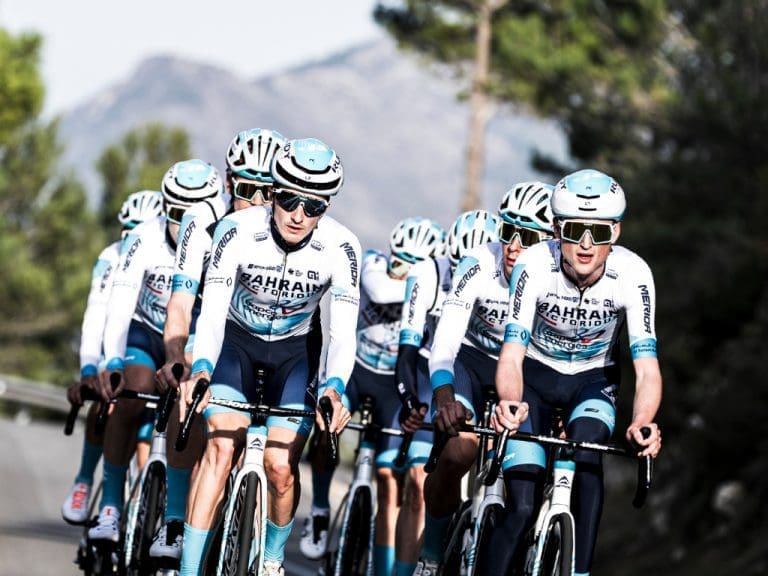 Fahrer des Team Bahrain Victorious