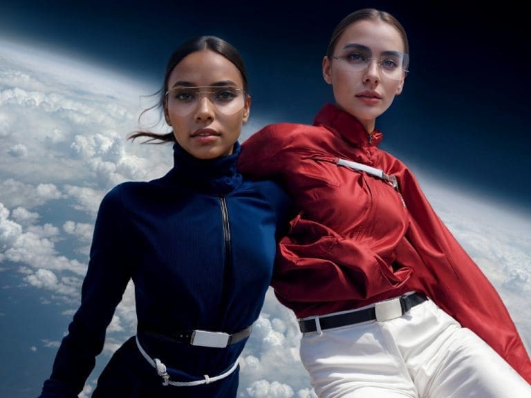 Weltraum-Motiv aus der Titan Minimal Art-Jubiläumskollektion „Born on Earth. Worn in Space“