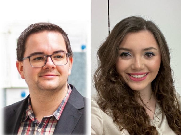 Sandra Schwertführer und Tim Hoffmeister, Außendienst-Mitarbeiter von Swiss Eye International GmbH