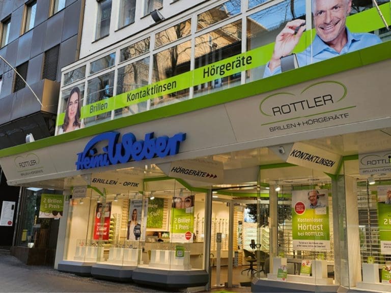 Ehemals Heini Weber und nun Rottler-Filiale in der Wilhelmsstraße 1 in Kassel