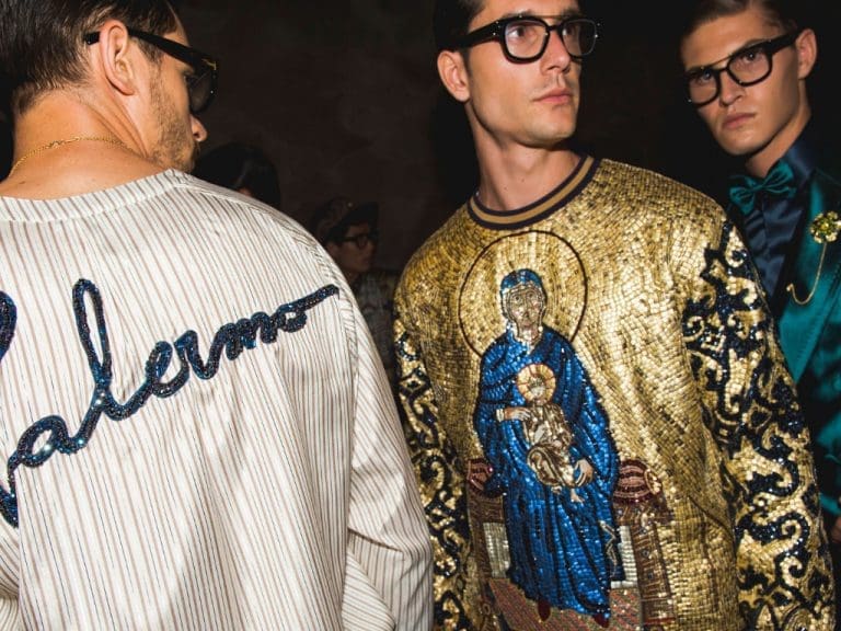 Modenschau mit Brillenfassungen von Dolce&Gabbana