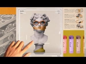 Ausschnitt aus der Lozza-Animationsserie „A story with a vision“ von De Rigo