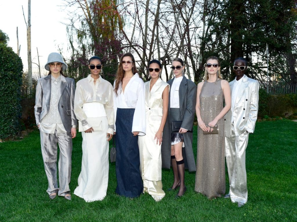 Models auf dem Launch-Event anlässlich der ersten Brunello Cucinelli Eyewear-Kollektion mit EssilorLuxottica
