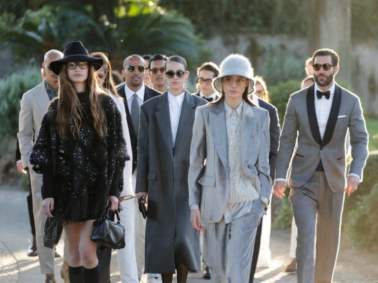 Models auf dem Launch-Event am 21. März 2024 anlässlich der ersten Brunello Cucinelli Eyewear-Kollektion mit EssilorLuxottica