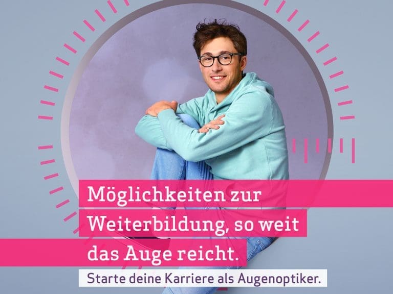 Motiv zum Thema Ausbildung aus der „Ihre Innungsoptiker“-Kampagne des ZVA