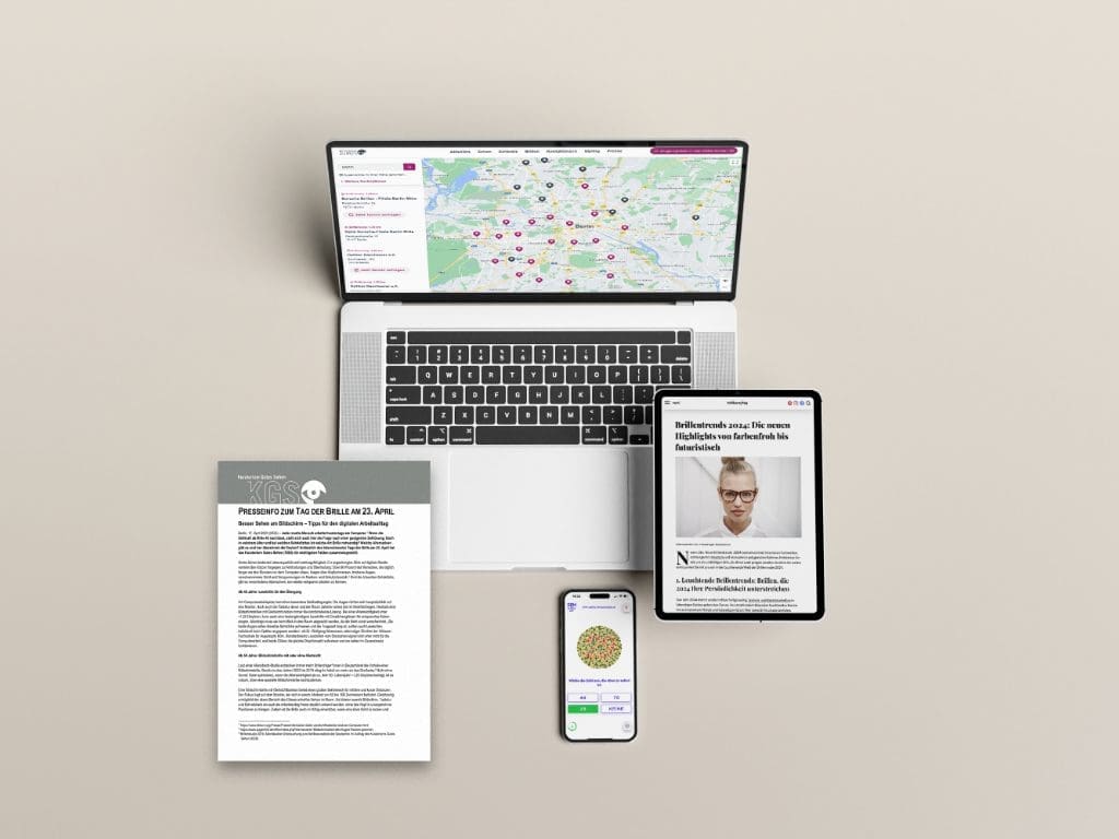 Mock-Ups der KGS-Online-Angebote