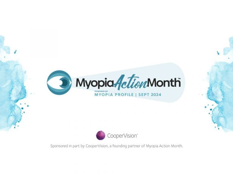 Visual „Myopia Action Month“ von CooperVision