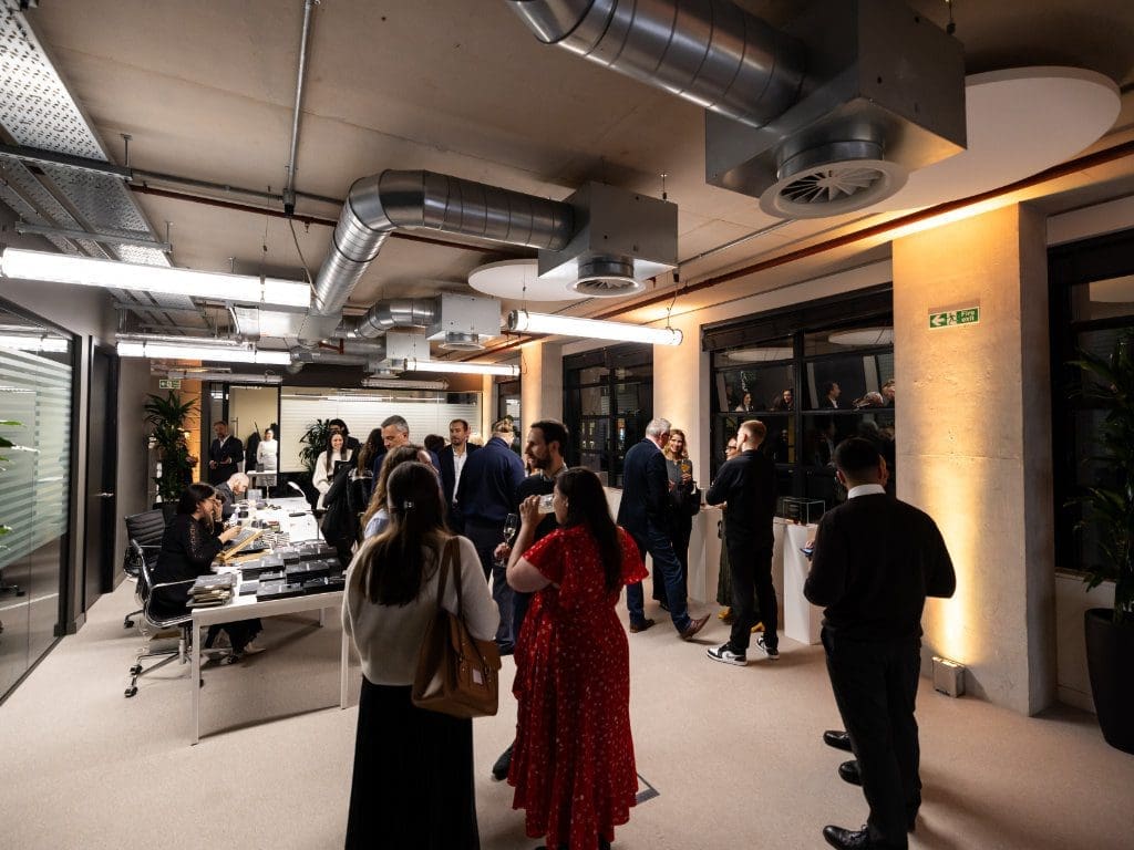 Impressionen der Eröffnungsfeier zum neuen Londoner Showroom von Marcolin am 20. November 2024