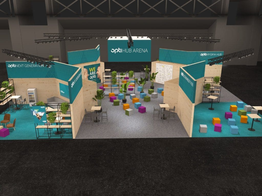 Erste Visualisierung der neuen Opti Hub Arena in Halle C3