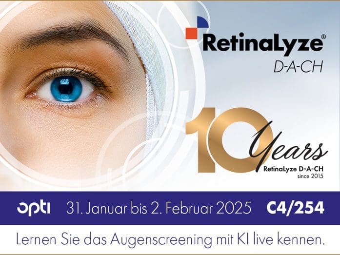 RetinaLyze feiert Messejubiläum: Zum 10. Mal mit auf der opti