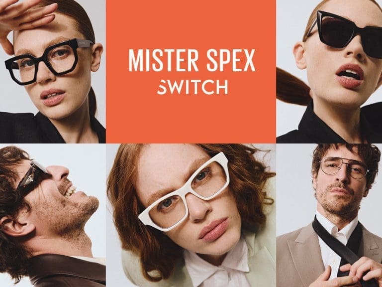 Key Visual zum neuen Brillen-Abomodell „Mister Spex Switch“