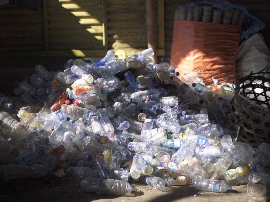 Gesammelter Plastikmüll