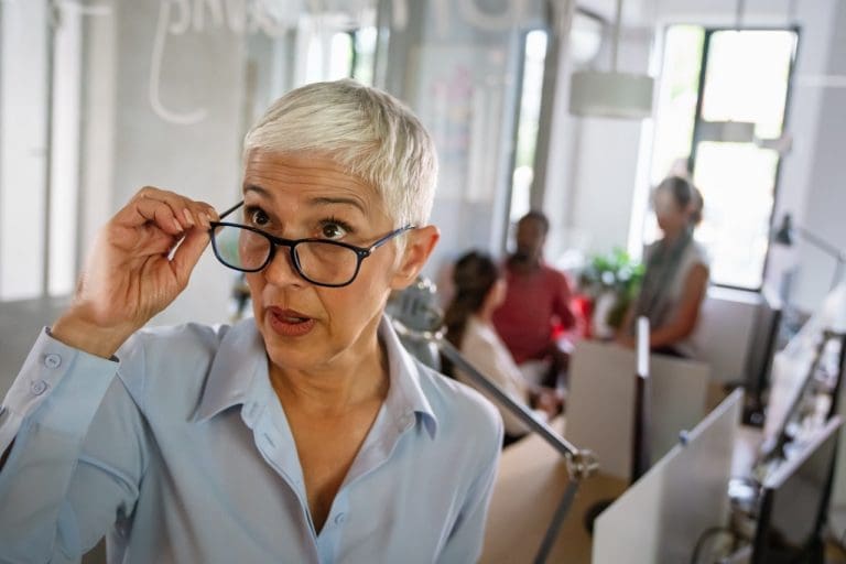 Presbyopie-Ansichten