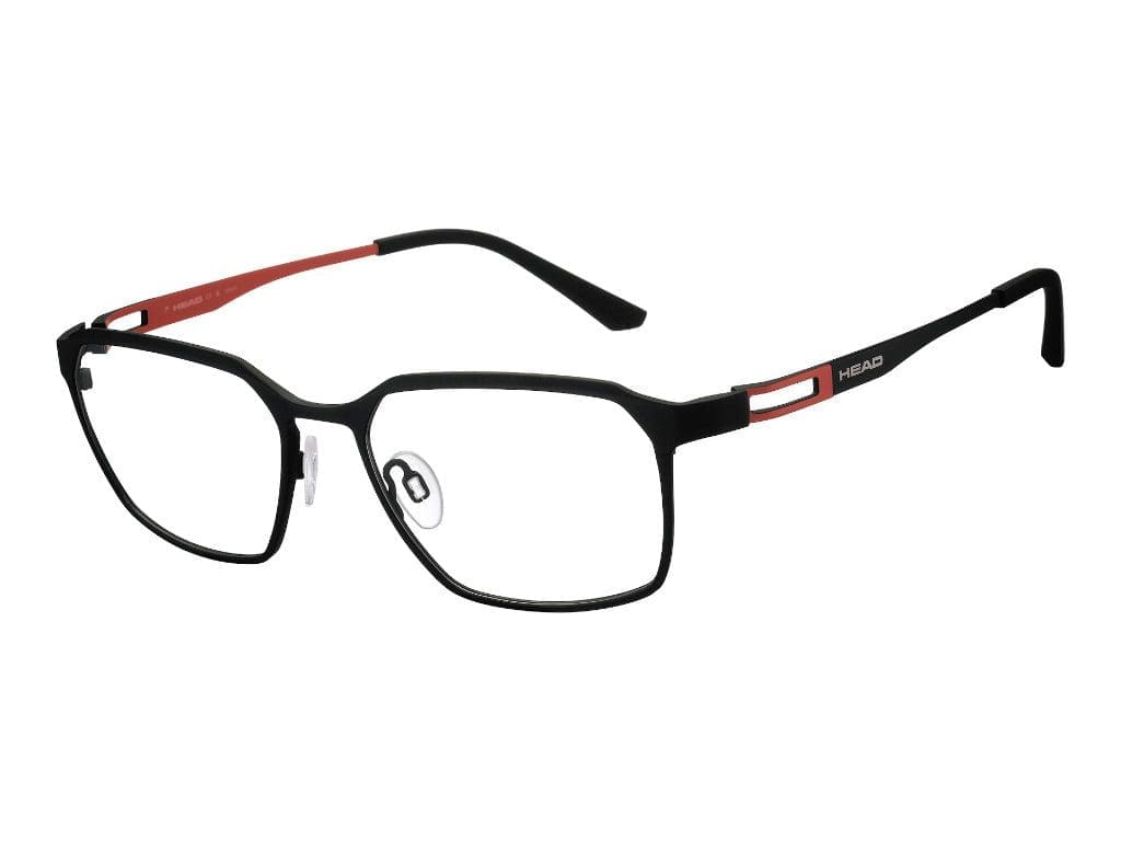 HEAD-Titanfassung mit quadratischem Design, Cut-out am Bügel und Farbkontrasten, hergestellt von Charmant