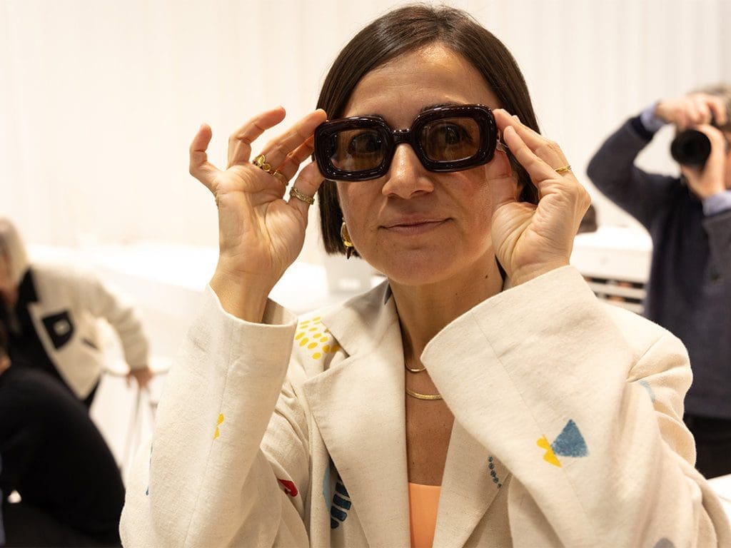 Eyewear-Trendexpertin Selin Olmsted auf der Opti-Messe