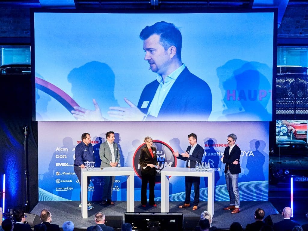 Bühnen-Redner zum Thema Augenscreening 2.0: Vorsorge im Fokus auf dem Spectaris-Trendforum 2025/2026