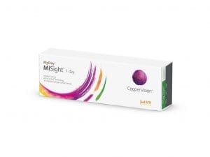 Packung der Tageskontaktlinse „MyDay Misight 1 day“ von CooperVision