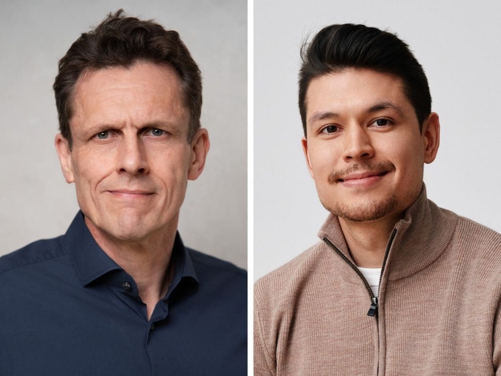 Von links: Stephan Schenk und Christian Strauch von Hellomateo