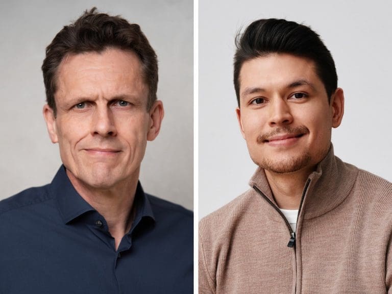 Von links: Stephan Schenk und Christian Strauch von Hellomateo